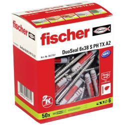 Fischer 557727 DuoSeal Dowel 50pcs watertight for wet areas