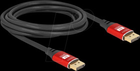 80606 DisplayPort 1.4 cable, 8K 60 Hz, red, 3.0 m