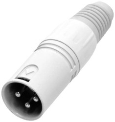 Złącze męskie XLR 4 STAR C XM3 SNOW - Adam Hall K4CXM3SNOW 1 szt.