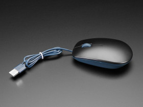 Adafruit Official Raspberry Pi USB Optical Mouse - Black and Gray