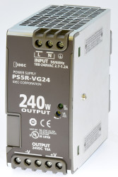 Zasilacz szyny DIN U wy 24V dc I wy 10A U we 85 → 264 V ac / 100 → 370V dc Idec 240W impulsowy