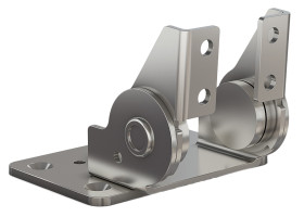 Zawias cierny Stal nierdzewna długość 50mm Zawias cierny szerokość 76mm Swobodne wychylanie