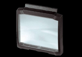 BOPLA BCD 255 OT-G-7024 (20261024) - przezroczysta pokrywa przednia zamykana na zawiasy i zamek (264 x 234,2 x 36 mm)