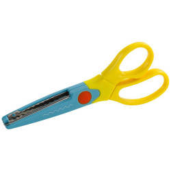 kwb 20895 Arts &amp; Crafts scissors 165mm zigzag cuts safe colourful