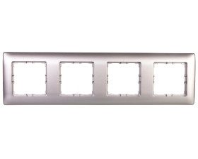 VENA Ramka poczwórna aluminium 514084