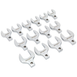 Siegen S01109 Crow&#x27;s Foot Open End Spanner Set 14pc 1/2&quot;Sq Drive Metric