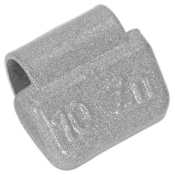 Sealey WWAH10 Wheel Weight 10g Hammer-On Plastic Coated Zinc Alloy Wheels Pk 100