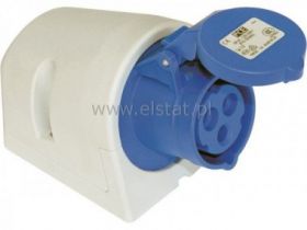 Gniazdo stałe 3P 16A 230V niebieski IP44 113-6