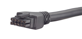 Kabel przewód-płytka, Micro-Fit 3.0, 250 V AC, 5 A, raster: 3mm, 500mm, Cyna, Czarny