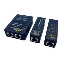 Value 13.99.3003 Cable Tester for RJ-45 &amp; BNC Tests Telecom Networks