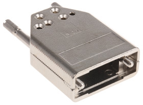 Osłona tylna D-Sub 9 -pinowe Cynk odlewany Proste Amphenol Communications Solutions E
