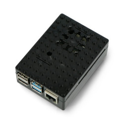 Obudowa Pi-Blox do Raspberry Pi 4B - czarna - Multicomp Pro MP001209