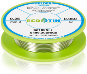 Solder, lead-free, Sn100Ni+, Ø 0.25 mm, 50 g, 5552940205