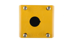 Obudowa kasety 1-otworowa 22mm żółta IP67 M22-IY1 216536