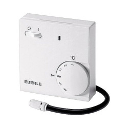 Eberle CE6314 Indoor Thermostat, Surface-Mount, 24h, Ext. Sensor, 4m Cable