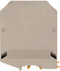 Through terminal block, screw connection, 70-240 mm², 2 pole, 415 A, 8 kV, dark beige, 1802780000