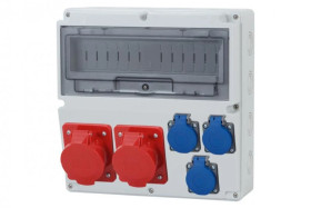 Rozdzielnica LAGO 14M - gniazda 2x16A 5p, 3x230V /14 modułów/