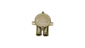 Mosiężna Puszka Rozgałęźna, Natynkowa - 2 Wyjścia Równoległe An3/2Bis