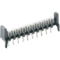 Pin header, 20 pole, pitch 2.54 mm, straight, black, MICS 20