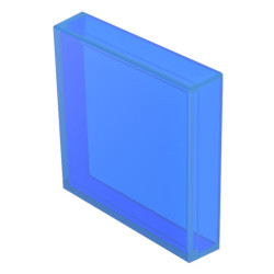 Soczewki do wskaźników, 704.7, Niebieski, Kwadratowy, długość: 24.4