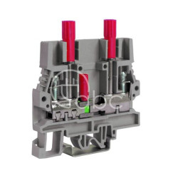 Złącze śrubowe 6 mm², pomiarowe, szare, SCB.6/DD/GR