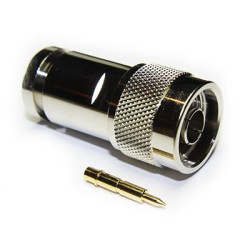 Złącze koncentryczne Montaż na kablu Męski 50Ω typ złącza Złącze N 11GHz Zacisk, lutowane typ kabla RG213