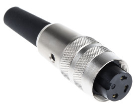 Złącze wielostykowe przemysłowe 3-pinowe M16 Montaż na kablu Gniazdo Binder