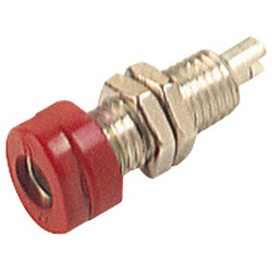 SKS Hirschmann 930 175-101 4mm BUG 10 Panel Socket 16A Red