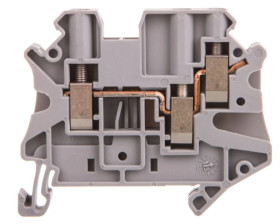 Złączka szynowa 3-przewodowa 4mm2 szara Ex UT 4-TWIN 3044364 /50szt./