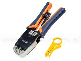 Zaciskarka RJ45 (8p8c), RJ12 (6p6c), RJ11 (6p4c) (Hanlong HT-500R) ATECOM