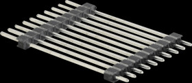 Stack bar, 10-pin, 1 row, height 38 mm