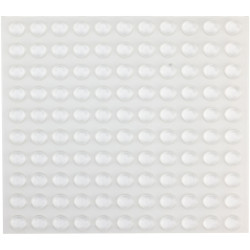 R-TECH 310005 PU Round Protective Feet &#xD8;11.1 x 5.0 - Clear - Sheet 110
