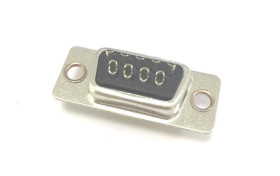 Złącze D-Sub 9-pinowe Żeński Proste Montaż na panelu raster 2.77mm Pozłacanie