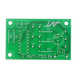 Wielokolorowy gadżet LED RGB na CMOS 4060 - PCB do projektu AVT 753