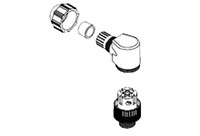 Złącze wielostykowe przemysłowe 5-pinowe M12 Montaż na kablu Wtyczka Brad from Molex