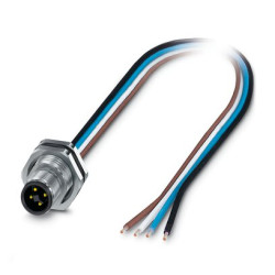 Złącze przemysłowe - zasilające 12A Wtyczka 63 V DC 4 Phoenix Contact Srebrny Montaż tylny IP67