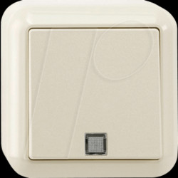 MEG3106-8744 Off/toggle control switch - 1-pin, white, surface