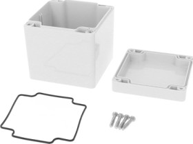 PC enclosure, (L x W x H) 89 x 89 x 89 mm, gray (RAL 7046), IP66, 1554EE2GY