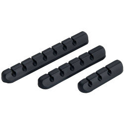 TruComponents 41231 Cable mount Self-adhesive &#xD8;6mm Blk 3pcs