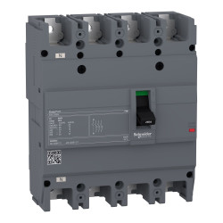Wyłącznik kompaktowy MCCB, 4-biegunowy-biegunowy, 125A, 550V, 250V, Stałe, Schneider Electric, EZC250N