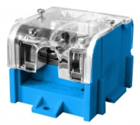 Odgałęźnik instalacyjny 1-segmentowy (zacisk: 1x95mm2 - 4x35mm2)/ z pokrywą niebieski LZ 1*95/35P 84063003