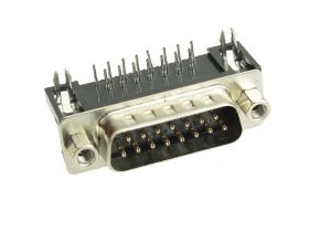 D-SUB 15 Wtyk kątowy do druku