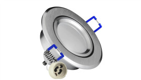 Oprawa Sufitowa Sun Olal Srebrny Szczotkowany Alu Goldlux + Led Gu10 3.5W