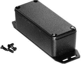 Aluminum die cast enclosure, (L x W x H) 93 x 39 x 31 mm, black (RAL 9005), IP54, 1590AFBK