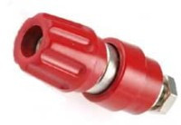 BAN-HIR63-R Zaciski laboratoryjne bardzo duże - czerwone 63A [Hirschmann]