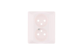 SISTENA LIFE Plakietka gniazda podwójnego arctic 771035