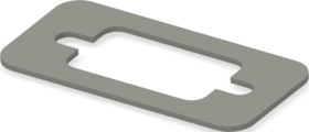 Connector seal, rectangular for RFI/EMC shielding, 2430137-1