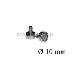 Magnes neodymowy 10x4,5mm uchwyt M4 nikl.N38