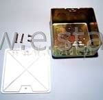 Puszka metalowa 110x110x55mm z miejscem na dławiki