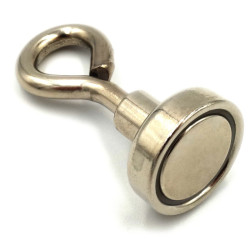 Magnes neodymowy 16mm z uchwytem N42 do 6kg.